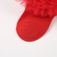 thumbnail image 4 of Haitryli Baby Girls Princess Dress Socks Tulle Mesh Ruffle Ankle Socks for Toddler Infants Kids Red 1-3, 4 of 5