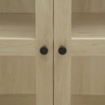 thumbnail image 2 of 70" Arched Display Cabinet, Modern Buffet Cabinet with Storage and Doors, Freestanding Bookcase with Adjustable Shelves, Tall Kitchen Pantry for Living Room, Bedroom, 2 of 9