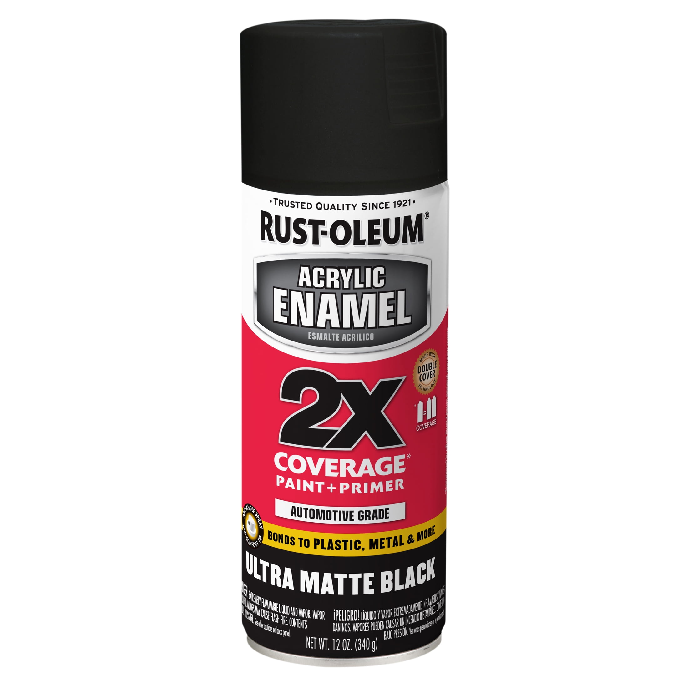 Rust-Oleum 249418 Spray Primer, Black, 12 oz, Can