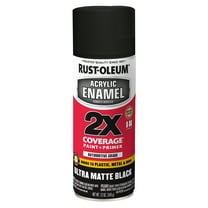 6 Pack, Black, Rust-Oleum Automotive Ultra Cover 2X Matte Spray Paint-372699, 12 oz