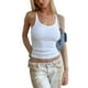 thumbnail image 1 of Top corto para mujer, Top corto sin mangas con tirantes elásticos ajustados, Top corto de punto acanalado para camiseta sin mangas para mujer, 1 of 6