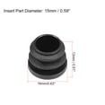 thumbnail image 2 of Plastic Plug End Caps, 16mm x 15mm Round Furniture Table Chair Legs 20Pcs, 2 of 5