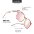 thumbnail image 3 of Square Polarized Mirrored Sunglasses for Women Colorful 80's Anti-Glare TR90 Frame UV Protection Sun Glasses, 3 of 7