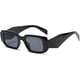 thumbnail image 2 of Gafas de sol rectangulares de moda para mujer y hombre, gafas de sol cuadradas, 2 of 4
