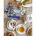 thumbnail image 4 of Nautical Anchor Kitchen Dish Towels for Drying Dishes Set of 2, Vintage Navy Blue Wooden Boards Country Waffle Weave Microfiber Hand Tea Bathroom Towels Quick Dry & Absorbent Towel 15.7x23.6, 4 of 7