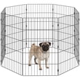 thumbnail image 1 of PawHut Foldable Metal Exercise Dog Playpen, Expandable Pet Fence, 8 Panels, 1 of 10