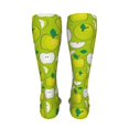 thumbnail image 6 of Yiaed Green Apple Print Great elasticity Adult Stockings Sports socks for Men and Women-One Size, 6 of 8