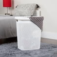 thumbnail image 2 of Cesto de ropa Mind Reader Slim para ropa, 50 L, blanco, 2 of 7