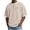 Khaki, variant on Akiihool Oversized Tee Men Men's T Shirts Short Sleeve Casual V Neck T-Shirt Soft Notch Neck Tee Classic Plain Shirts(Purple,L)