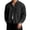 Black-1, variant on Men's Cropped Corduroy Shirt Shacket Long Sleeve Button Down Work Jackets Casual Loose Crop Shirt Jacket with Chest Pocket