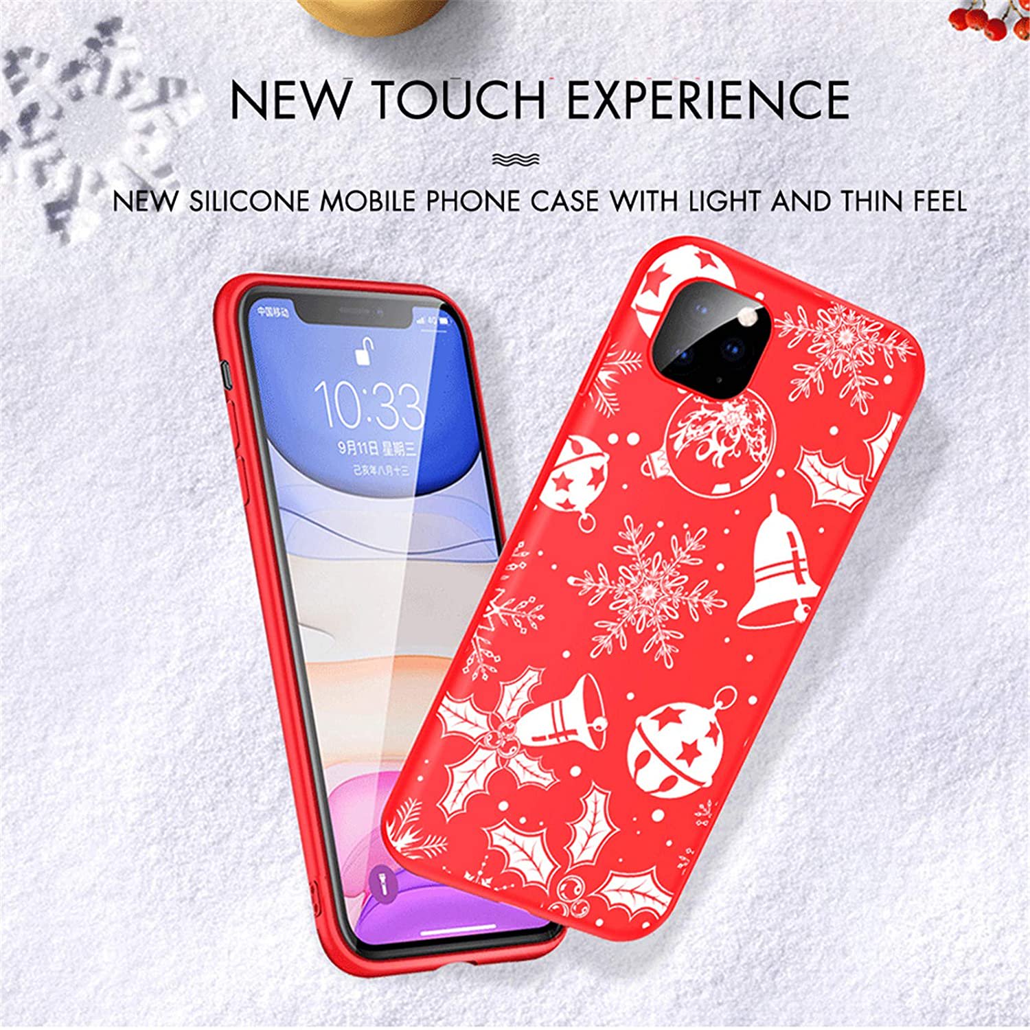 Cute Christmas Mobile Phone Case Compatible With Apple Iphone 12 Red Silicone Tpu Xmas Protective Case With Cartoon Animals Pattern Ultra Thin Soft Shockproof Case Cover Santa Claus 1 Walmart Canada