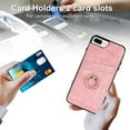 thumbnail image 5 of Case for iPhone 8 Plus / iPhone 7 Plus with Kickstand Ring Holder Card Slots Cover, PU Leather Soft TPU Bumper Shockproof Non-Slip Slim Phone Case for iPhone 8 Plus / iPhone 7 Plus 5.5 Inch,Pink, 5 of 17