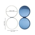 thumbnail image 2 of Unique Bargains 1 Pc Women Large Round Folding Makeup Mirror for Travel Blue, 2 of 5