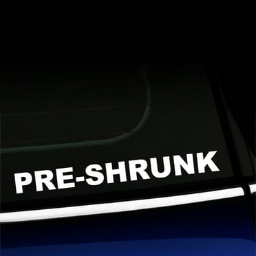 Pre-shrunk - Vinyl Decal - Choose Color - [WHITE]