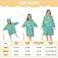 thumbnail image 3 of joogoo Wearable Blanket Hoodie for Cute Ducks Bubbles Flannel Sherpa Pocket 3-14 YR S, 3 of 7