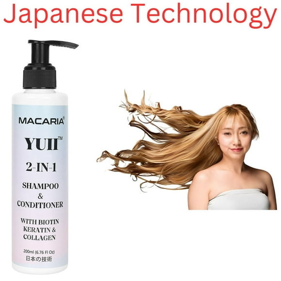 YUII Biotin Shampoo & Conditioner For Hair Growth Unisex Set For Women & Men | Hair Shampoo for oily hair | shampoo for dry hair | shampoo for curly hair | shampoo for hair loss