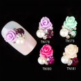thumbnail image 2 of Grofry Nail Art Stickers 10 Pack 3D Rose Flower Nail Art Stickers Tips Studs Rhinestone Nail Decoration Jewelry, 2 of 4