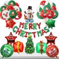 thumbnail image 2 of Globos de aluminio para Navidad, muñecos de nieve de pie, Papá Noel, árboles de Navidad, globos de película de aluminio, suministros para fiestas, decoración, 2 of 4