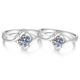 thumbnail image 6 of Luxury Shiny 0.5ct&1 Carat Moissanite Daily Wear Unique Rings for Women-925 Sterling Silver Jewelry Gift-Size 5~9, 6 of 7