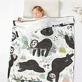 thumbnail image 5 of Sloth Gifts, Sloth Blanket for Women Girls Boys 40"X50", Cute Soft Fleece Blanket Warm Flannel Kids Adults Lap Cozy Throw Blanket for Sofa Couch Bed Quilt, 5 of 6