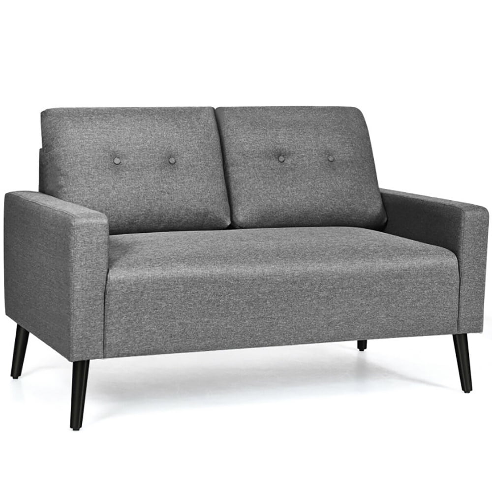 Finihen Loveseat Sofa, 55 Inch Modern Loveseat Sofa with Cloth Cushion, for Living Room, Bedroom, Grey Finihen Loveseat Sofa, 55 Inch Modern Loveseat Sofa with Cloth Cushion, for Living Room, Bedroom, Grey