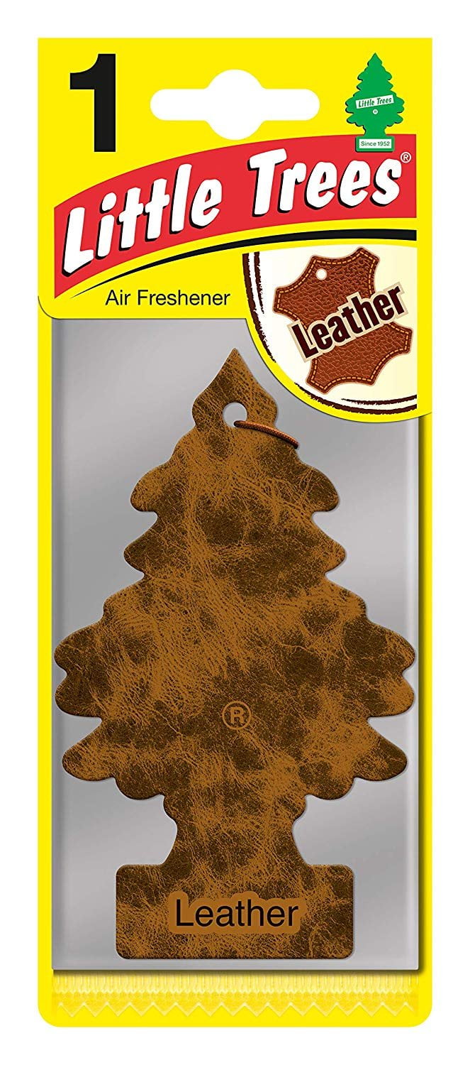 LITTLE TREES Car Air Freshener  Hanging Paper Tree for Home or Car  Leather