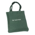 thumbnail image 4 of Bolso de crochet para mujer, bolso de tejido para , ir al trabajo, hacer picnic o disfrutar del libre. Verde, 4 of 8