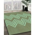 thumbnail image 2 of Ahgly Company Indoor Rectangle Patterned Fern Green Area Rugs, 7' x 10', 2 of 6