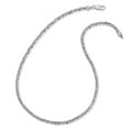 thumbnail image 2 of 4.15mm 925 Sterling Silver Rhodium Plated Sparkle-Cut Necklace 18.25 Inch Pendant Necklace for Women, 2 of 2