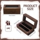 thumbnail image 2 of Caja de madera de nogal con 2 ranuras para anillos de boda, con ventana, exhibidor de anillos, cajas rectangulares para anillos, estuches para guardar joyas., 2 of 5