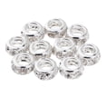 thumbnail image 4 of 10 Pcs Perles en Métal Cristal Perles d'Espacement Perles pour Bijoux, 10mm, 4 of 8
