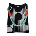 thumbnail image 1 of GUOOL Knitted Handbag Birthday Gift Shopping Pouch for Party Working Summer Spring Black, 1 of 9