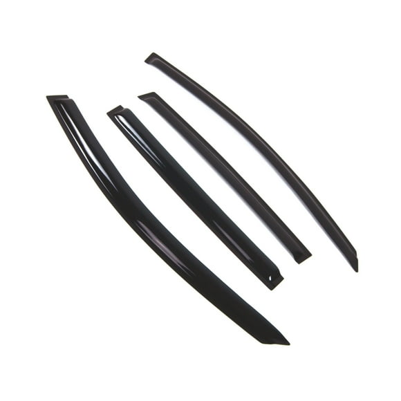 Car Window Rain Guard | Outside Mount Visors Auto Side Window Deflectors | Windows Visor Rain Shields Compatible with 2012-2016 Chevy Sonic Hatchback | 4 Pcs Set, WD2-759, Dark Smoke