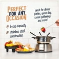 thumbnail image 3 of Nostalgia Stainless Steel Fondue Set, 6-Cup Electric Fondue Pot with Temperature Control, 3 of 7