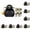 C*30, variant on Z52LingLing Decoration Graduation Season Doctor-Hat Gift Box (Black, with Sticker) – A Festive Touch for Graduation Celebrations