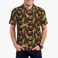 thumbnail image 5 of Wukai German Shepherd Dog Men’s Polo Shirts,Quick-Dry Athletic Shirt,Classic Fit Shirts-Medium, 5 of 8