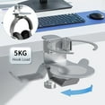 thumbnail image 6 of 360°Rotating Clamp On Desk Cup Holder Headsets Hanger For Office Gaming Setups, 6 of 11