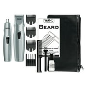 Wahl Mustache Men's Multi-Groomer, Battery Beard Trimmer, Silver,12pc - 5606-700