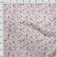 thumbnail image 4 of oneOone Cotton Silk Red Fabric Florals Craft Projects Decor Fabric Printed By The Yard 42 Inch Wide, 4 of 4