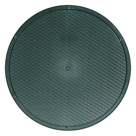 Catch Basin Lid - 12 Inch Round Solid Cover - FSD-3017-CB - Heavy Duty Drainage Grate Replacement - Outdoor Stormwater Inlet Protection