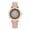 Pink, variant on Xinyolin 1 Set Women Watch Earrings Necklace Ring Kit Luxury Elegant Waterdrop Rhinestone Faux Leather Strap Quartz Wrist Watch Jewelry Gift