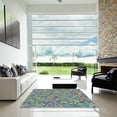 thumbnail image 7 of Ahgly Company Machine Washable Indoor Rectangle Transitional Blue Green Area Rugs, 2' x 3', 7 of 7
