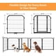 thumbnail image 2 of 32-pulgada dog playpen yard y rv camping: heavy-duty anti-rust steel fence, 8-panel foldable y portable pet pen secure lock puppies, small y medium dogs - indoor/outdoor, travel, garden (negra), 2 of 5