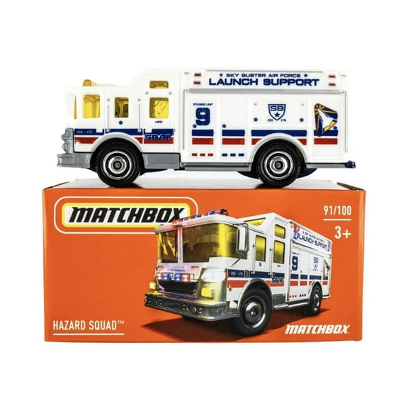 Matchbox Powergrabs Hazard Squad, White 91/100