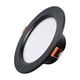 thumbnail image 1 of Bewildely Luz de techo LED fina redonda de aluminio con parámetros básicos Downlight con superficie negra de chip LED Iluminación y accesorios luz cálida 3000k, 1 of 6
