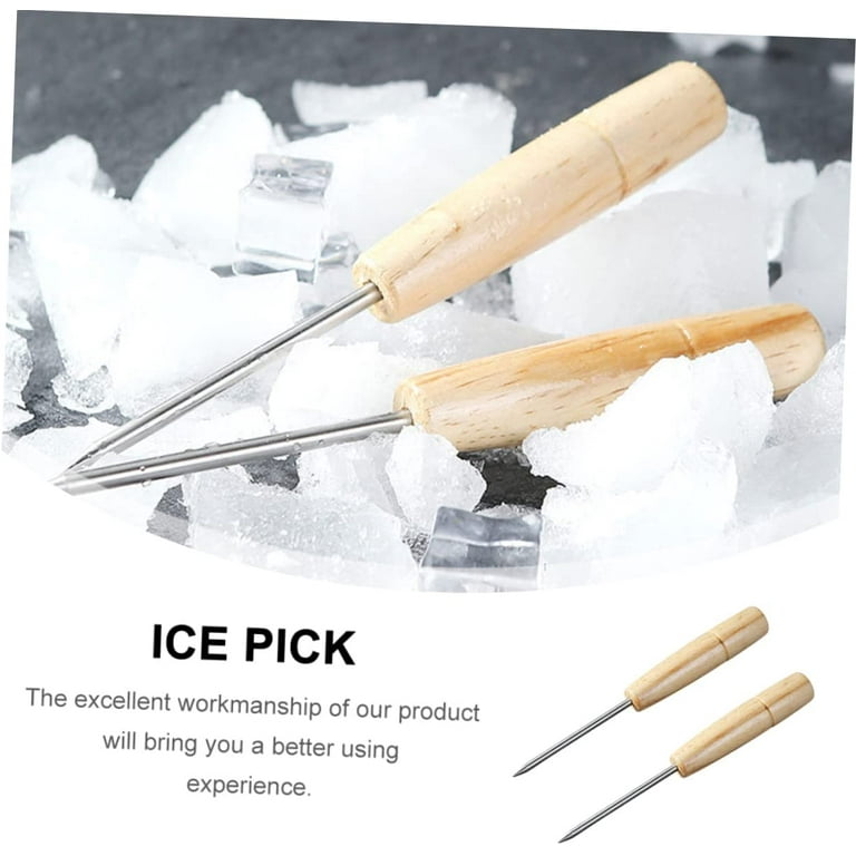2 Pcs Bartending Ice Pick Household Tools Kitchen Ice Pick Cold Ice Chisel  Ice Pick Needle Tool Metal Ice Crusher Ice Pick for Bar Breaking Ice Tool  Portable Ice Cold Ice 