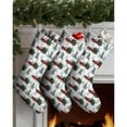 thumbnail image 3 of 3 Pcs Christmas Stockings,Red Christmas Truck and Tree Pattern Stockings Christmas,14.8'' Xmas Stockings,Christmas Party Favors,Christmas Party Decorations,Christmas Stockings Personalized, 3 of 5
