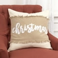 thumbnail image 5 of Christmas Beige and Natural Decorative Throw Pillow, 5 of 5