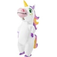 thumbnail image 2 of Studio Halloween Adult's White And Rainbow Unicorn Inflatable Costume, 2 of 2