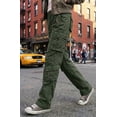 thumbnail image 3 of TRGPSG Women's Cargo Pants with 8 Pockets Cotton Casual Work Pants Y2k Camo Cargo Pants(No Belt),Armygreen 10, 3 of 12